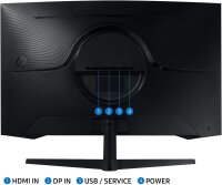 Samsung Odyssey G55C Curved Gaming Monitor, 32 Zoll,...